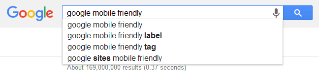 google mobile friendly