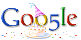 Googles 5th Birthday Logo, September 7th, 2003