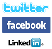 Twitter.com Facebook.com LinkedIn.com Logos