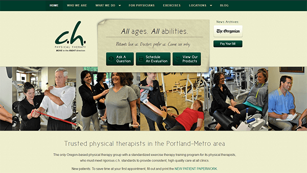 c.h. Physical Therapy in Portland Oregon